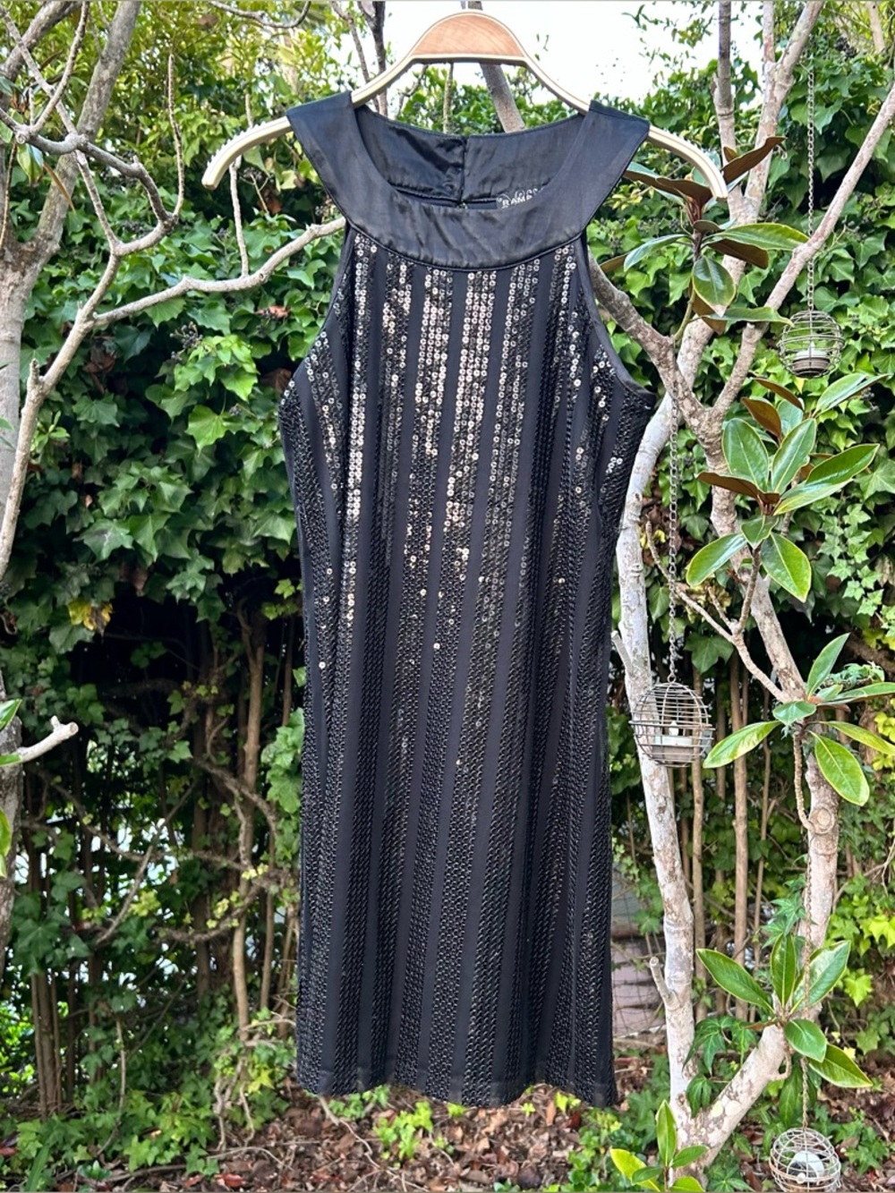 Rampage Vintage Y2K Black Sequin Mini Dress Size Small